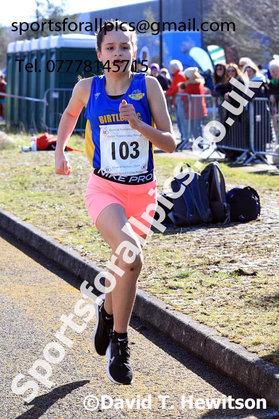 Boys and Girls Under-13s 2024 Elswick Harriers Good Friday Relays, Newburn, Newcastle Upon Tyne  Photo: David T. Hewitson/Sports for All Pics